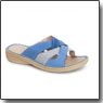 Комфорт женские туфли летние открытые кожа весна-лето 2011 
Артикул 7625-A08
Цвет: голубой
Материал верха: нубук
Материал подкладки: кожа